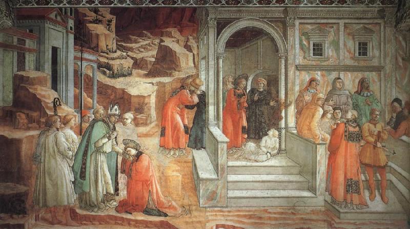Fra Filippo Lippi The Mission of St Stephen Norge oil painting art